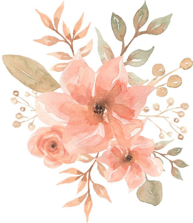 Flowers in Watercolor Style