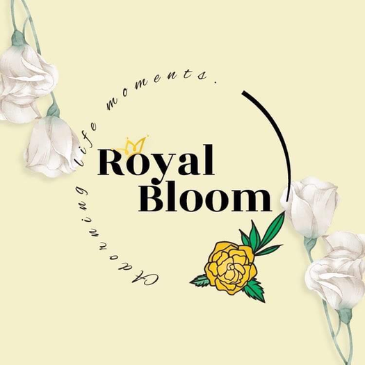 Logo of Royal Bloom Website. Our website is royalbloomph.com.